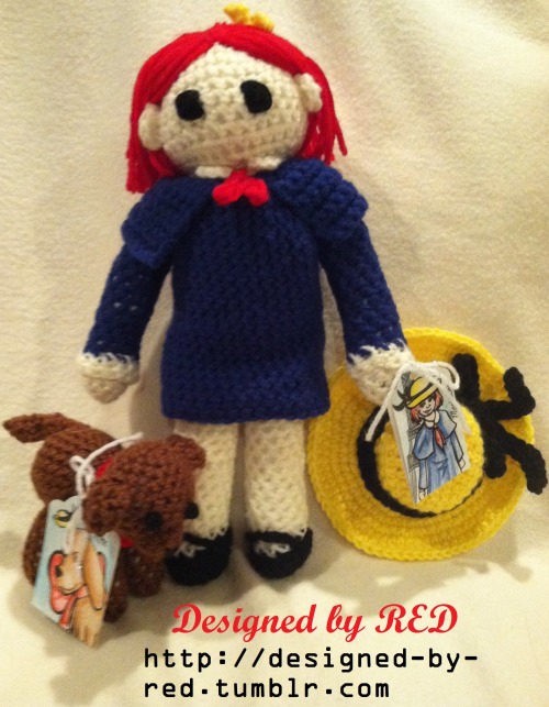 Madeline and Genevieve Crochet Dolls From the &ldquo;Madeline&rdquo; book series by Ludwig Bemelmans