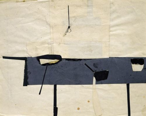 William Scott Pencil And Collage On Paper, 1950 