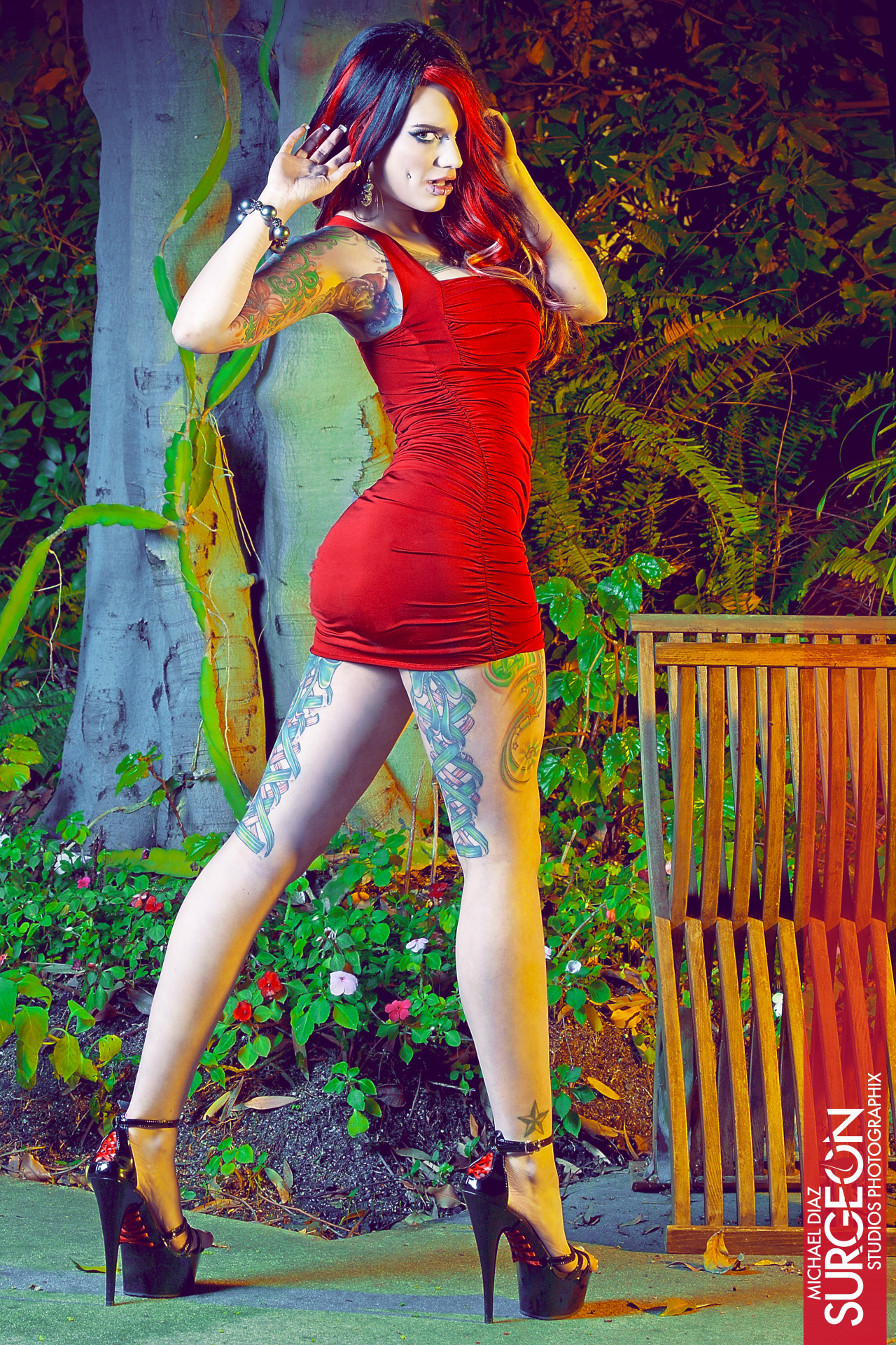 mischiefmadnessmodel:  **Lady in Red** PLEASE SHARE IF YOU LIKE!  Model: Mischief