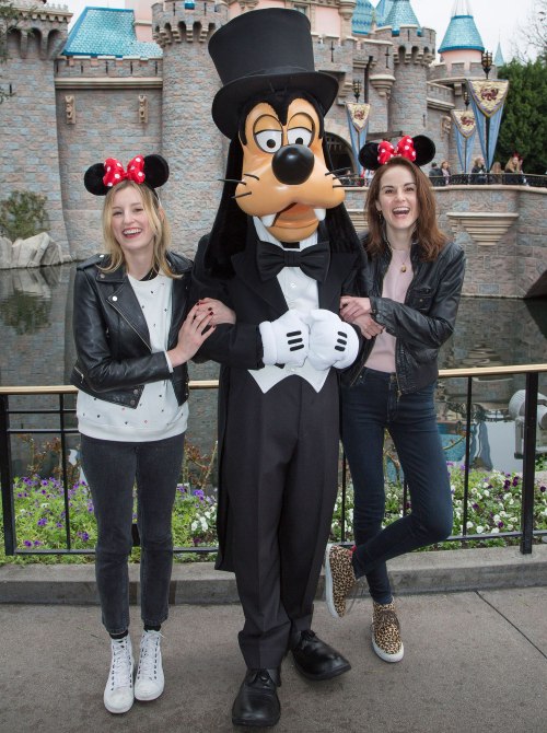 su-o: Michelle Dockery and Laura Carmichael at Disneyland X