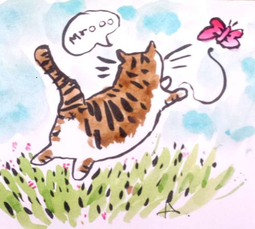 dailycatdrawings: anghiejamie: @dailycatdrawings is it too late to join the Kitten Day marathon ? Th