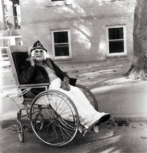 Porn photo Diane Arbus - Masked Woman in a Wheelchair,