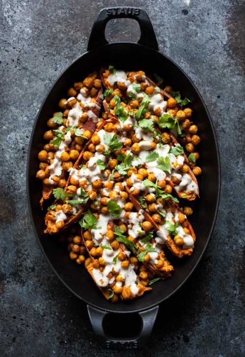 http://www.thefullhelping.com/tandoori-chickpea-stuffed-sweet-potatoes-tahini-lime-drizzle/