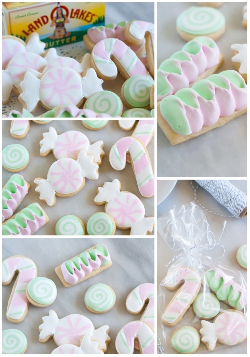 foodffs:  Butter Mint Cut-Out Candy Cookies Really nice recipes. Every hour. Show me what you cooked! 