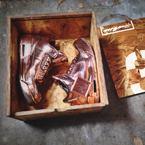 Solid Bronze Air Jordan Artworks by Msenna. (via These Bronzed Air Jordans Will Run You $2,250 | Sol
