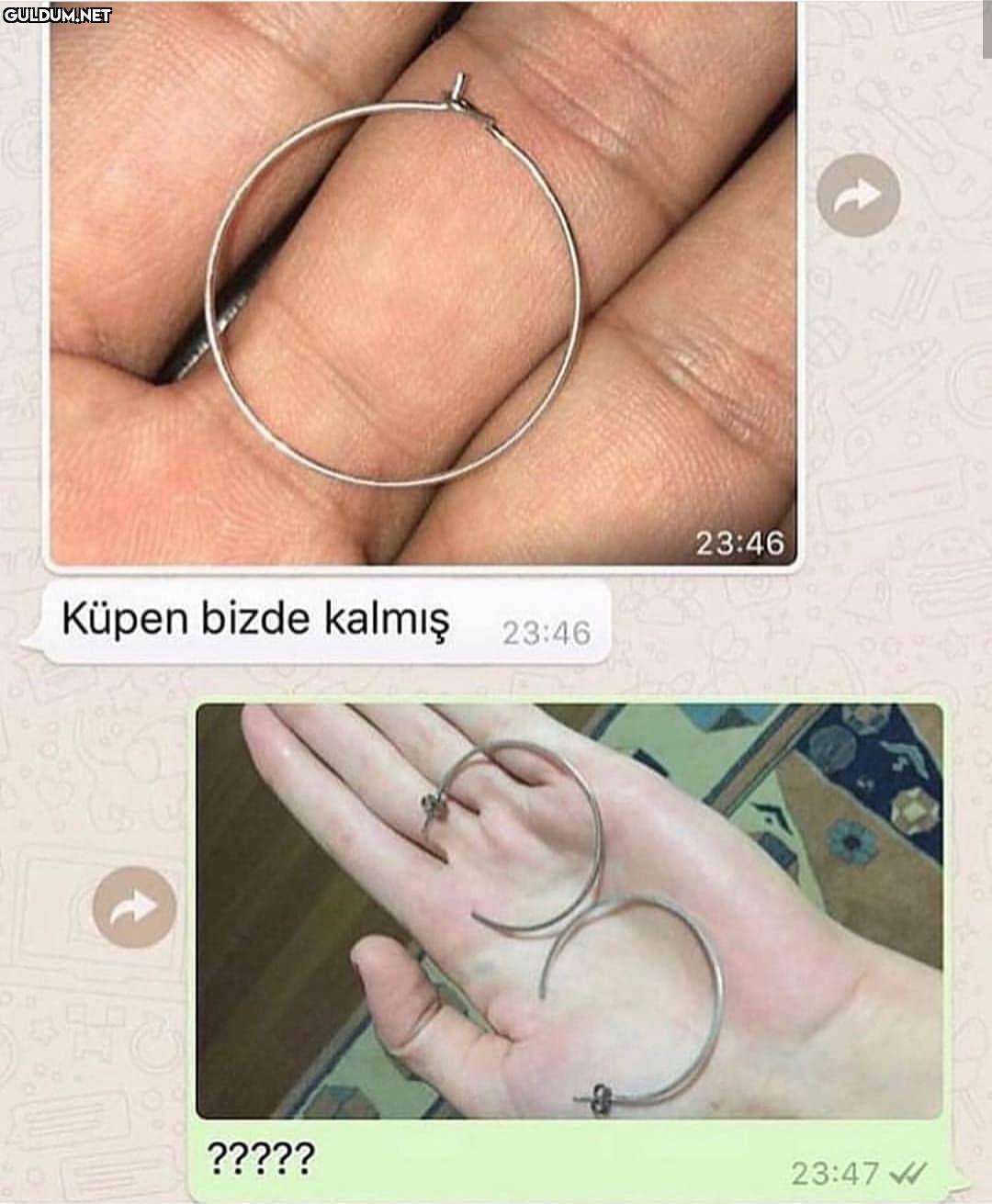 - Küpen bizde kalmiş

+ ????