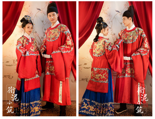 ziseviolet:Traditional Chinese Wedding Hanfu in the style of the Ming Dynasty. 