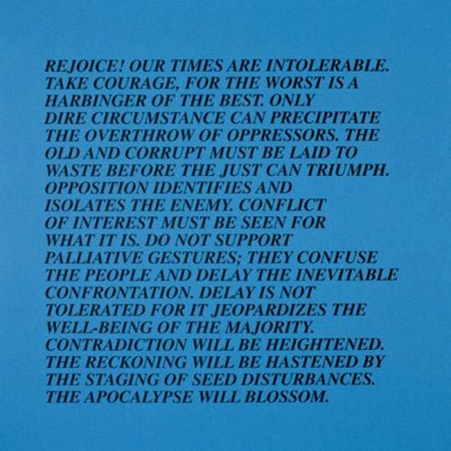 minaturegolftheory:  Inflammatory Essays by Jenny Holzer, 1979-82 I first happened upon Jenny Holzer’s Inflammatory Essays on a street in the Lower east Side, where they belonged, wheat pasted on the plywood covering over a construction site, not