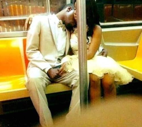 They’re riding the train to prom together and they still look absolutely amazing. Not every family has money for a limo but that’s not what counts…
1 word: Loyalty