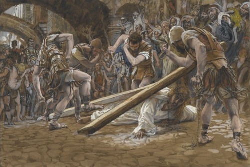 by-grace-of-god:“And I, when I am lifted up from the earth, will draw all men to myself.” - John 12:32James Tissot