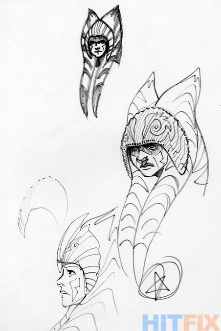 commandervisor:Exclusive Rebels concept art of Ahsoka Tano and Princess Leia Organa.