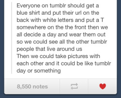 saentskar:  wildewonders:  pretty-pink-hair-bitch:  enjoying-all-music:  gabebarsalami:  mikeyfriskeyhands:  littlemissveronicabreanne:  I mean…I’m in if y’all are in!!  Can we  I’m in.  i’m down for it  YESSSS  INTERNATIONAL TUMBLR DAY SET