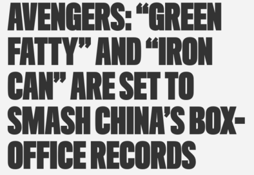 stormsbreakers: bluesteelstan: today I learned the Avengers’ Chinese nicknames and now I&rsquo