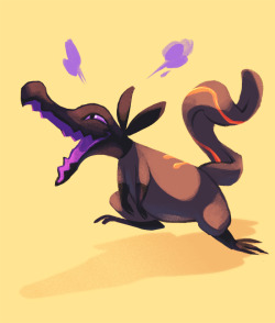 mosaur:  salandit doodle because I can’t