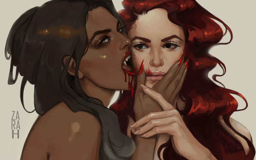 za-ra-h:Pretty girls, pretty vampire. Happy Valentine’s Day