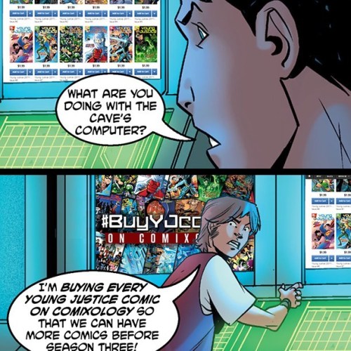 Snapper Carr knows how to put the Cave’s Computer to good use: #BuyYJComicsOnComixlogy #YoungJ