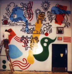 fwek: Boys Club Mural, 1987 By Keith Haring 