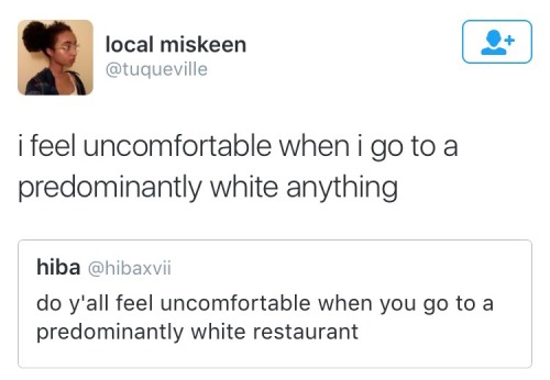 molothoo: I feel uncomfortable living in a predominantly white society