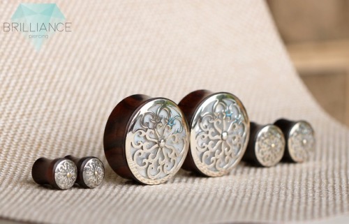 brilliancepiercing: Fancy plugs available in a multitude of sizes!  These are pictured in 7/16&