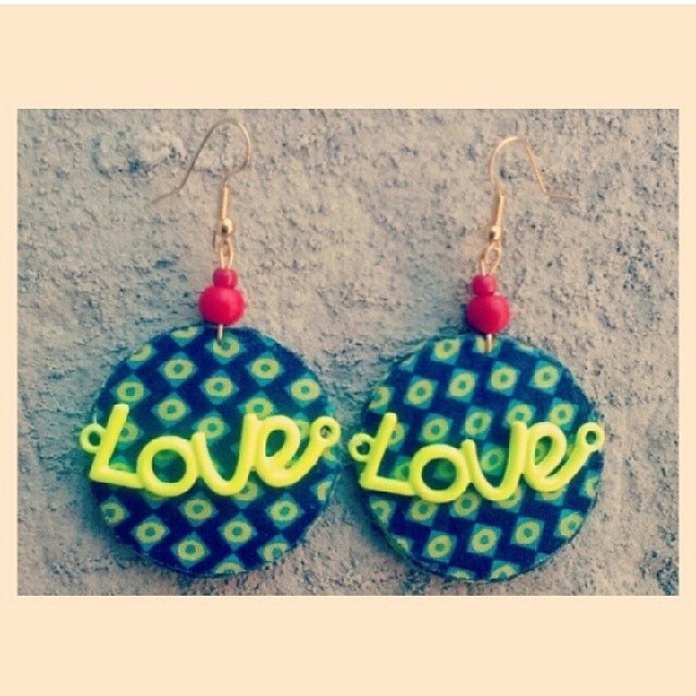 Wisdom Wednesday- #love is all we need. Earrings by @ajypsysjunk