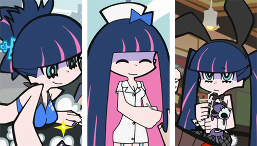 boxer-anarchy:  Stocking’s Outfits (2/x)  &lt; |D’‘‘‘‘