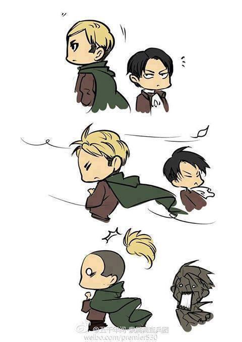 OMG! Look Levi’s expression!!