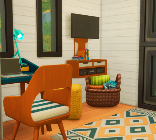 anotherplumbob: EENY , MEENY, TINY HOME  I built this tiny house (62 tiles) to try the new pack, so 