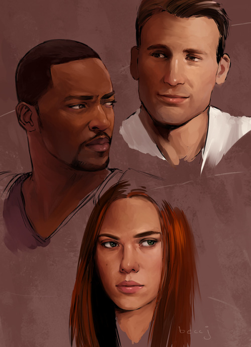 beccj: some faces :) Steve, Sam, Natasha.