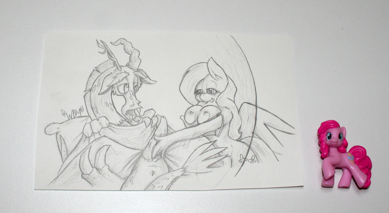  Traditional Art Auction Day 7 | Discord &amp; Fluttershy  I will scan the pieces