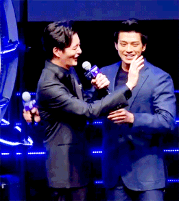 junsoolovelyblog:staring, touching and protective Mackenyu 