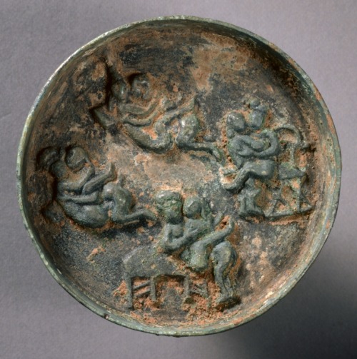 Small Erotic Mirror, late 13th Century-mid 14th Century, Cleveland Museum of Art: Chinese ArtSize: D