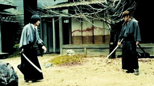 naleysocute23:Rurouni Kenshin: Kyoto Inferno (2014): Kenshin vs Soujiro Stick
