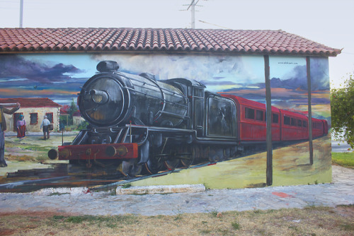 greekstreetart:“The Last Train”Atek ArtKoropi - Greece 2019