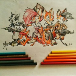 steampoweredfox:  The Steampowered Foxes