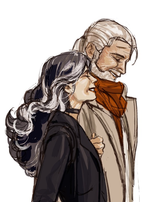 auroradiation:Geralt and Yen but growing old together