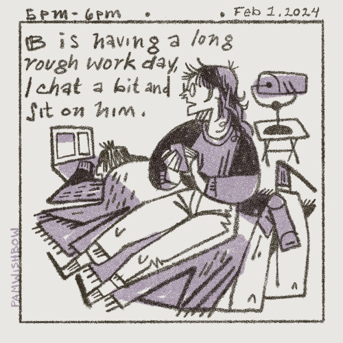 Hourly Comic Day 2024, A Relatively Quiet Day In The Wishbow House