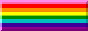 a button displaying the Gilbert Baker rainbow flag