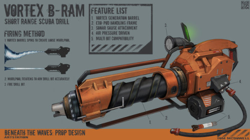 cyberclays:  Beneath the Waves: Prop Design Challenge  - by  Tom McDowell   “My  entry to the Artstation challenge. Really enjoyed all the entries. It  forced me to work up a whole project, and I made some internet friends  in the process!” 