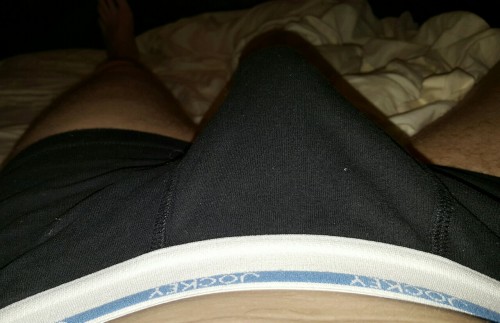 briefsman61820:  Wake up in yesterday’s underwear. Nice pair of Jockeys, but today’s wil