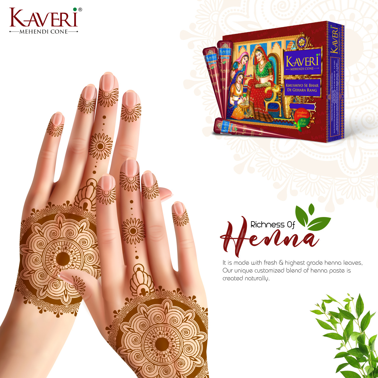 Velnik India Limited — Richness of Pure Henna Leaves - Kaveri Mehendi...
