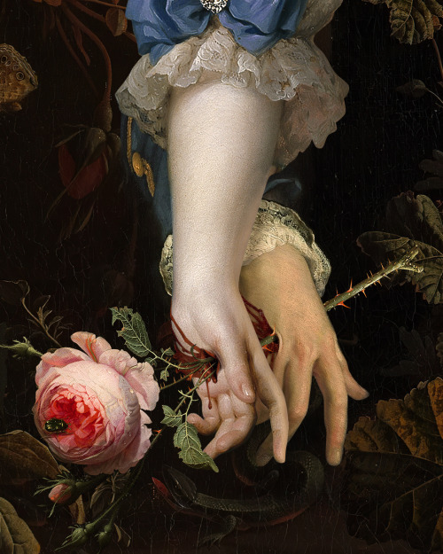 ffoart:Three very quick ones so I put them in one post.1. Catching an idea2. In the deep3. Toxic*The fist collage is based on “Portrait of Mary Hill, Lady Killigrew” (1638) by Sir Anthony Van DyckThe second one is “Still life with tulips and hyacinth”