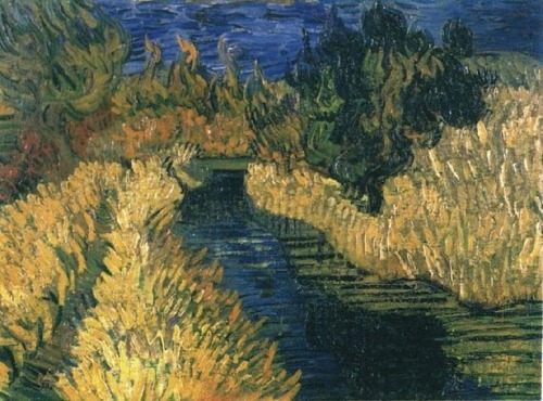 artist-vangogh:The Little Stream, 1890, Vincent van GoghMedium: oil,canvas