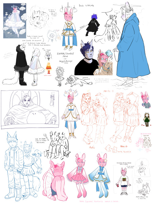 gigglebunnys: Compilation of some doodles I’m willing to share, sure