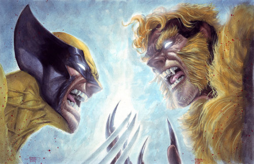 herochan:  Wolverine & Sabertooth Created by Edgar Tadeo 
