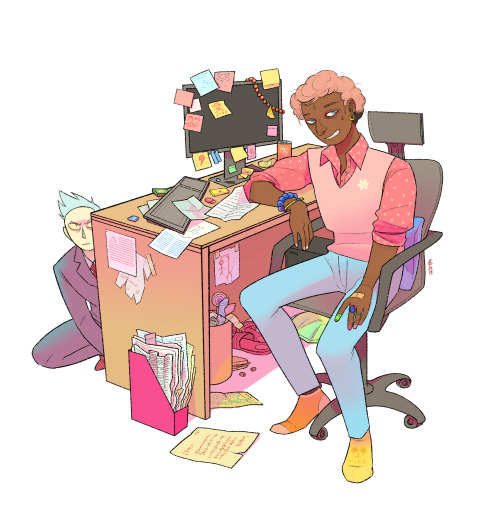 How His Desk Looks Like...