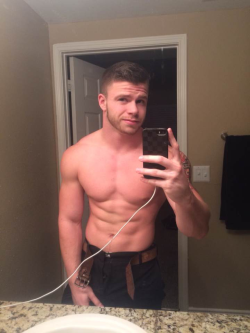 jockslut:  Ripped, adorable, and with a thick cock!! I need this man in my life!!!