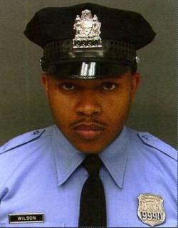 captain-meowica:Here’s a #blackout post for all of you.  This is Philadelphia Police Officer Robert Wilson, a fallen hero. He was in a GameStop buying a game for his 9 year old son when two men came in and announced a robbery yesterday afternoon. Upon