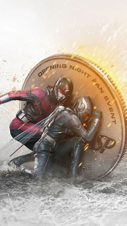 Ant-man and The Wasp, behind coin, action movie, 2018, 720x1280 wallpaper @wallpapersmug : https://i