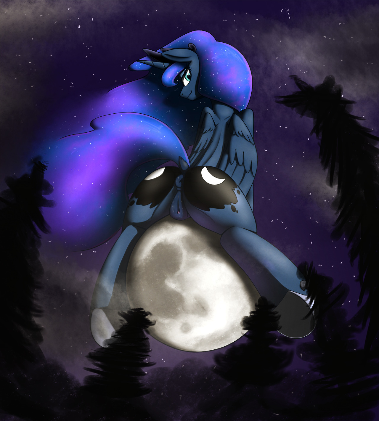 otakuapnsfw: Originally i was going for the generic luna sitting on the moon picture,