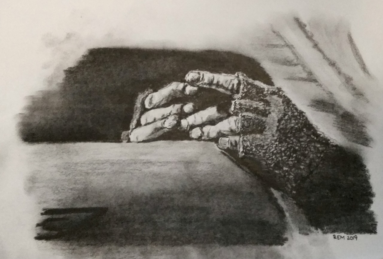 somethingjustsouthofbrilliance:  tardisoftheshire:  rebelmeg:  newnewyorker93: I was still in a sketching mood today so this happened (drawn using a 4B graphite pencil): Based off this screenshot from Iron Man: In conclusion, hands are really really hard